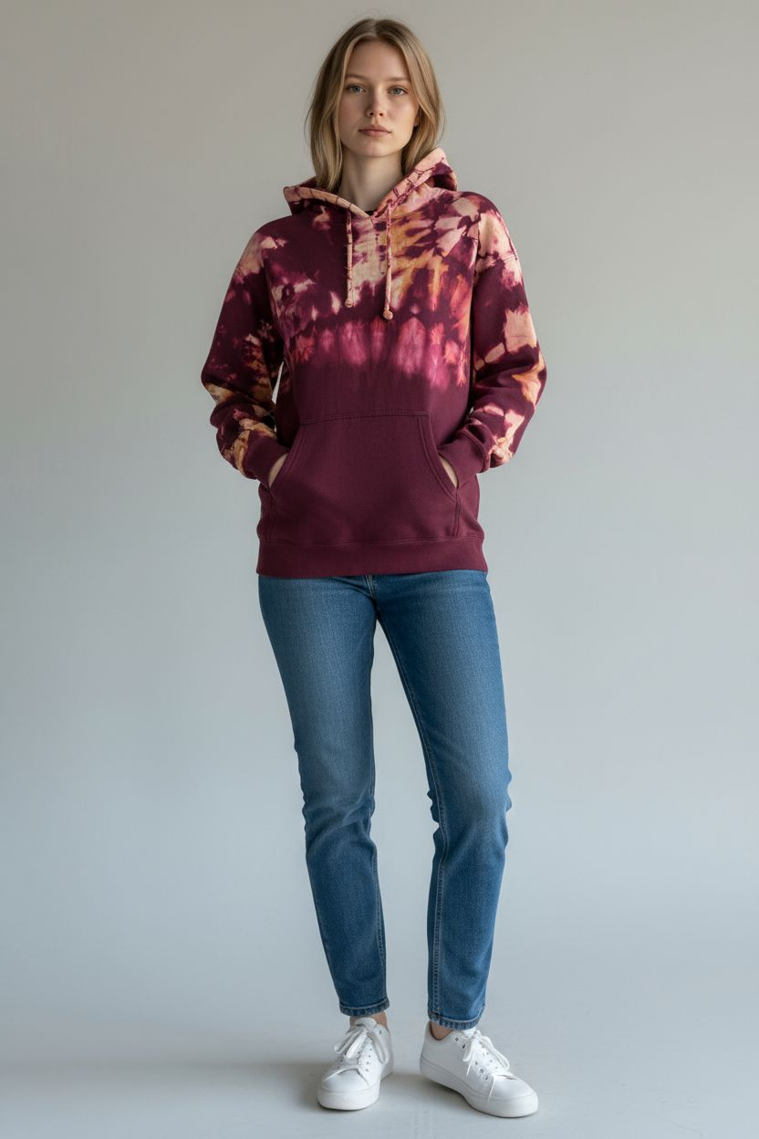 One-of-One Tie-Decolorized Hoodie-